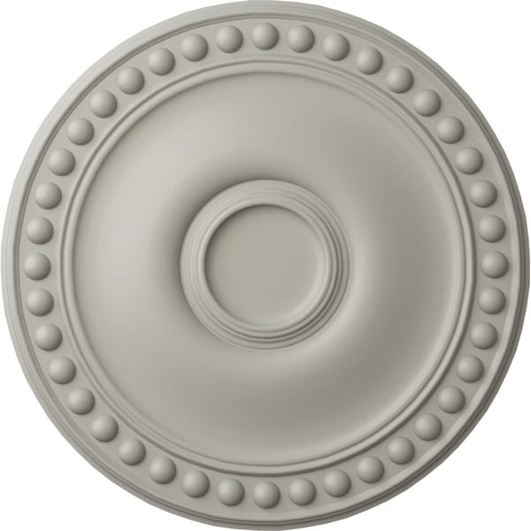 Ekena Millwork Foster Ceiling Medallion (Fits Canopies up to 5 5/8"), Hand-Painted Pot of Cream, 19 1/8"OD x 1"P CM19FOPCF - main